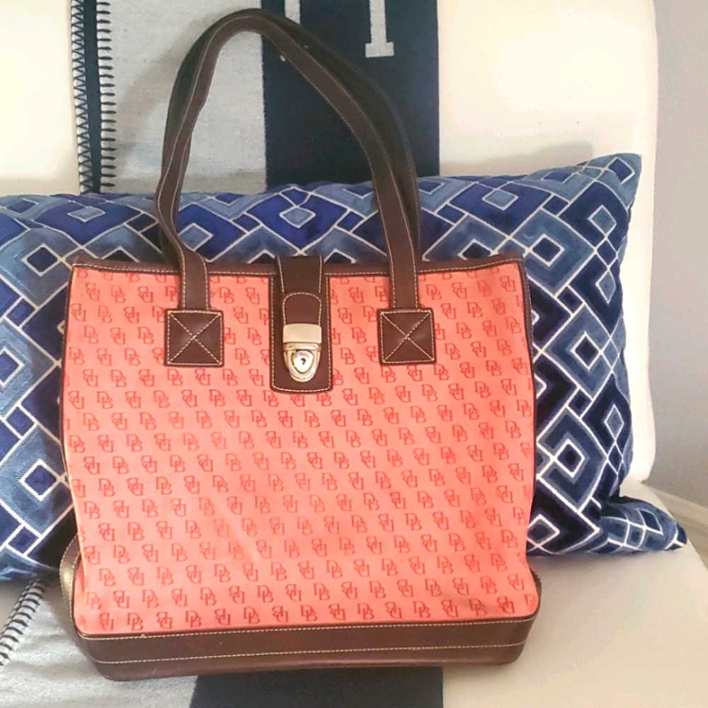 Pink Vintage Dooney and Burke Tote Bag